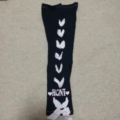 RONI リボン付き黒スパッツ