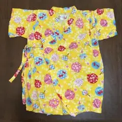 くろわっさんすべべ80甚平　黄色
