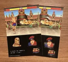 100 非売品 ストリートファイターII ステッカー シール ベガ
