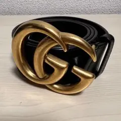 【新品未使用】GUCCI GGバックルベルト　ゴールド　グッチ
