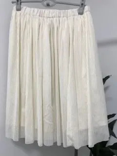 プリーツスカート ひざ丈