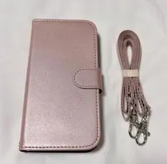 らくらくスマ-トフォン F-52B 手帳型スマホケース ローズゴールド ピンク