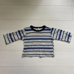 ストライプ柄 長袖Tシャツ 80