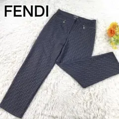 【美品】FENDI カジュアルパンツ ズッカ柄 ストレッチ イタリア製 XL