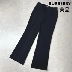 【美品】BURBERRY BLUE LABEL ストレートパンツ スラックス 黒