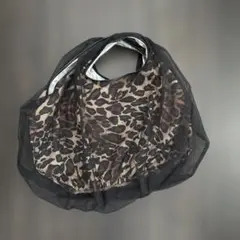 HELOYSEバルーンチュールバッグ チュール　ヒョウ柄