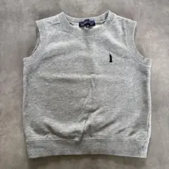【美品】EASBOY グレー ノースリーブベスト 100