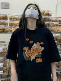 オレンジデザイン Tシャツ 2色セット