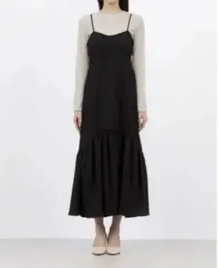 【値下げ】archivesアルシーヴ キャミ　ワンピース　ジャガード素材　春夏
