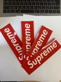 Supreme ステッカー 4枚セット 赤