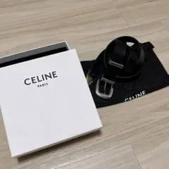 定73700円 CELINE ロゴウエスタン レザーベルト 90 箱・袋付 定73700円 CELINE ロゴウエスタン レザーベルト 90 箱・袋付