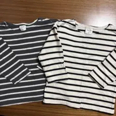 futafuta DAILY LINE ボーダートップス　2枚セット