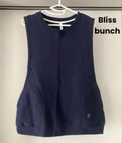 Bliss bunch ブリスバンチ ベスト スウェット ノースリーブ ネイビー