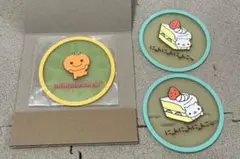 にゃんにゃんにゃんこ・みかんぼうや　クリアラバーコースターセット