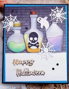 新品　ハロウィンポーションボトルカッティングダイ