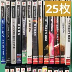 F【ジャンク】PS2ソフト25枚 大量まとめセット