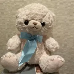 薄ピンク　くま　ぬいぐるみ 約27cm