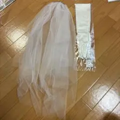 ウェディングベールとロンググローブセット