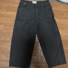ダークグレー ワイドパンツ Mサイズ