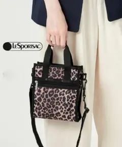 LeSportsac　MINI N/S TOTE　トーニーレオパード　2WAY
