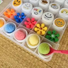 知育玩具 絵合わせパズル スマイル、花、色合わせ 計30ケ スノーブロック
