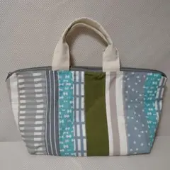 ストライプデザイン グラニーバッグ 中型