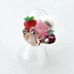 Summer treats ひんやりベアとフルーツの指輪 フリーリング