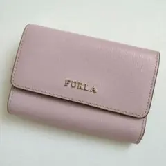 フルラ 三つ折り財布 バビロン L字ファスナー ミニウォレット コンパクト