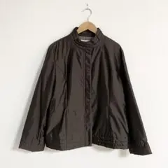 【美品】し69 PINOREピノーレ シルク入りアウター ブラウン シンプル
