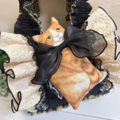 コヤンイサムチョン♡茶トラにゃんのフリル沢山！上品なトートバッグ♡底もふもふ