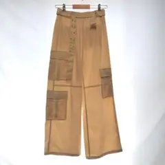 【汚れあり】 ジュエティjouetie ワイドカーゴパンツ Mサイズ ベルト付き