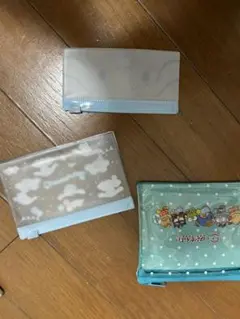 雲とキャラクターの小型ポーチ3つセット