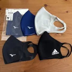 Mizuno & Adidas マスク 5枚セット