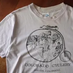 80s Hanes サイクリング Tシャツ ヴィンテージ USA製 L 紫