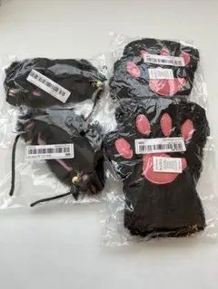 SHEIN 猫耳カチューシャ 肉球手袋 2人分