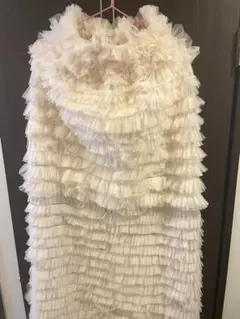 big volume tulle skirt bibiy epine ivory