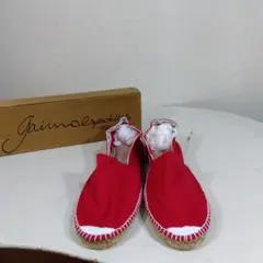 【B品】【28㎝】gaimo ガイモ/エスパドリーユシューズ/赤色