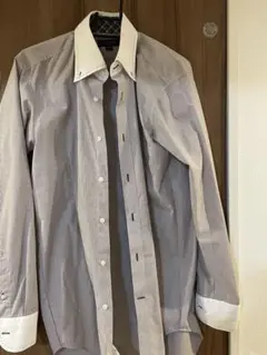 TAKAQ スリムフィット グレー系 シャツ M