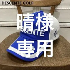 DESCENTE デサントゴルフ メッシュキャップ フリー ブルー×ホワイト