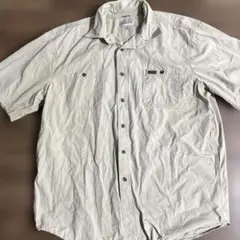 ⑩ カーハート　ワークシャツ　半袖シャツ　シャツ　ベージュ　carhartt