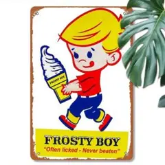 フロスティボーイ FROSTY BOY ソフトクリーム ブリキ看板 アメリカン