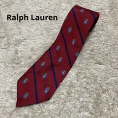 Ralph Lauren ラルフローレン　ネクタイ　レッド　総柄