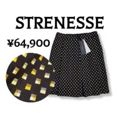 新品★64,900円!STRENESSEボックスプリーツスカート