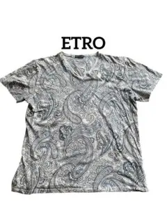 【ETRO】エトロ　総柄　ペイズリー柄　 半袖Tシャツ　3XL
