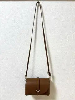 【美品】早い者勝ちborse in pelleブラウン本革ミニショルダーバッグ