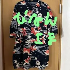 ✨メンズ大きいサイズ金魚柄シャツ