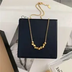 「美品」18 k欧米ファッション五連珠鎖骨ネックレス88