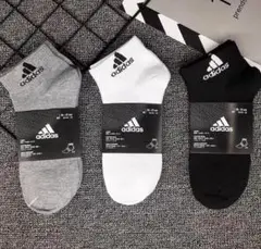 adidas ソックス 3足セット 25-27cm