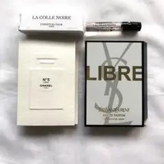 シャネル N°5ロー&dior ラコルノワール&イヴサンローラン 香水サンプル