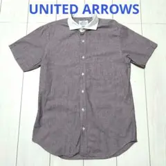 値下げ【良品】UNITED ARROWS スリムフィット 半袖シャツ